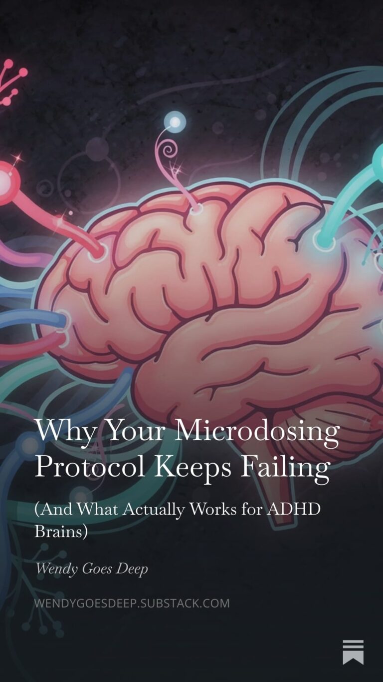 Why Your Microdosing Protocol Keeps Failing (And What Actually Works for ADHD Brains)